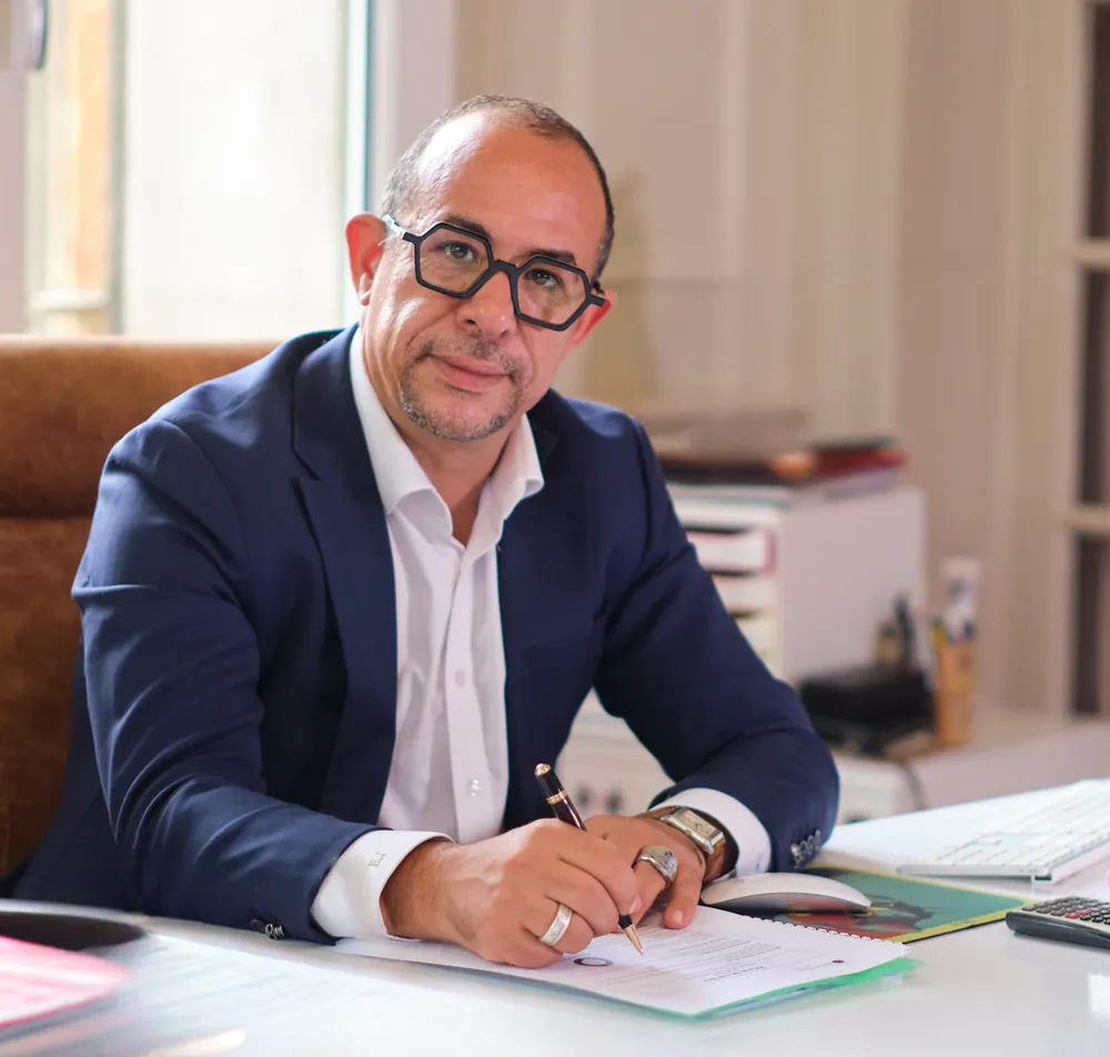 Jamal Esslaoui, fondateur de Jaurès Invest, à son bureau